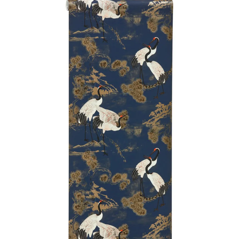 Kwantum Behang Anna Blauw