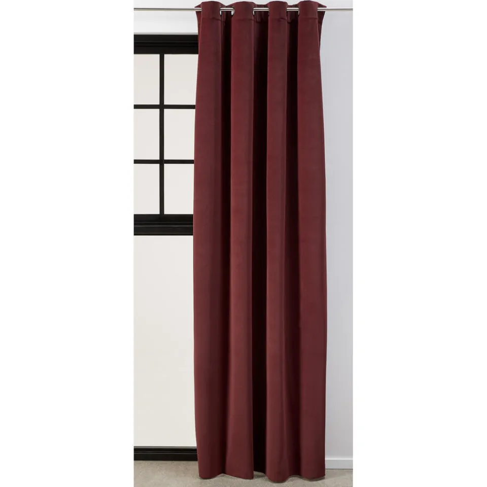 Kwantum Kant En Klaar Gordijn Valerie Rood Bruin