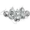 Kwantum Kerstballen Disco Zilver - 8 Stuks