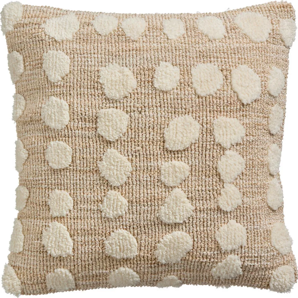 Kwantum Kussen Chenille Dot Naturel 45x45 Cm
