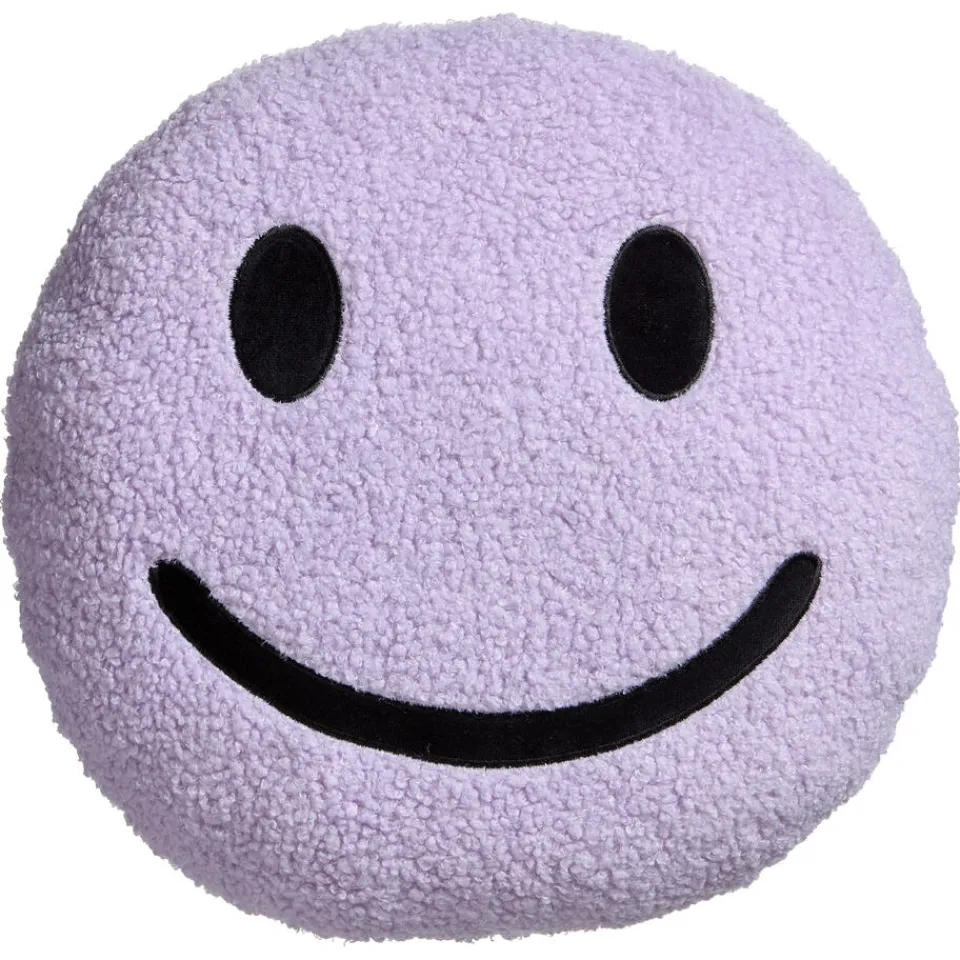 Kwantum Kussen Smiley Lila Ø35 Cm ø 35 Cm