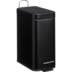 Kwantum Pedaalemmer Rechthoek 5 Liter Zwart