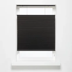 Kwantum Plisségordijn Dae Zwart 80x175 Cm