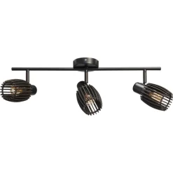 Kwantum Spot Apulu Zwart 3-lichts