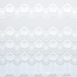 Kwantum Vitrage Silvia Wit - 180 Cm