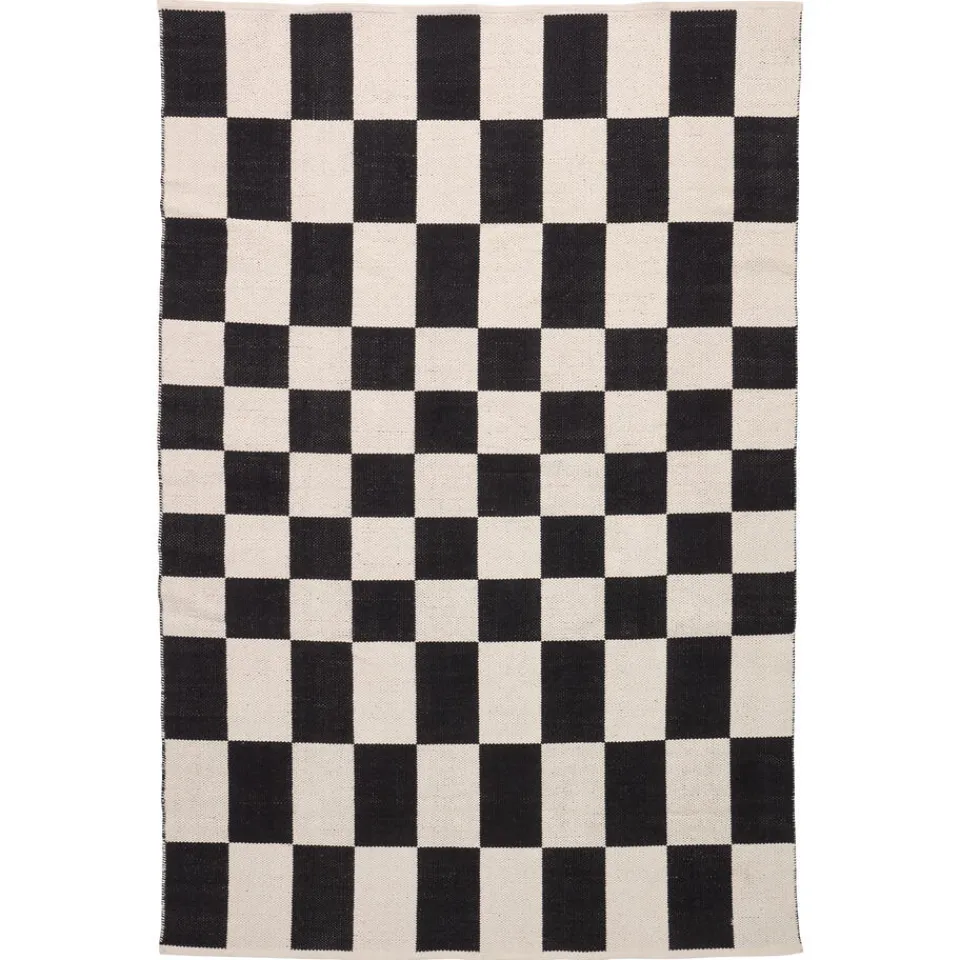 Kwantum Vloerkleed Damon Wit/Zwart