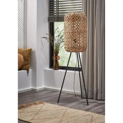 Kwantum Vloerlamp Aphrodite Zwart Naturel